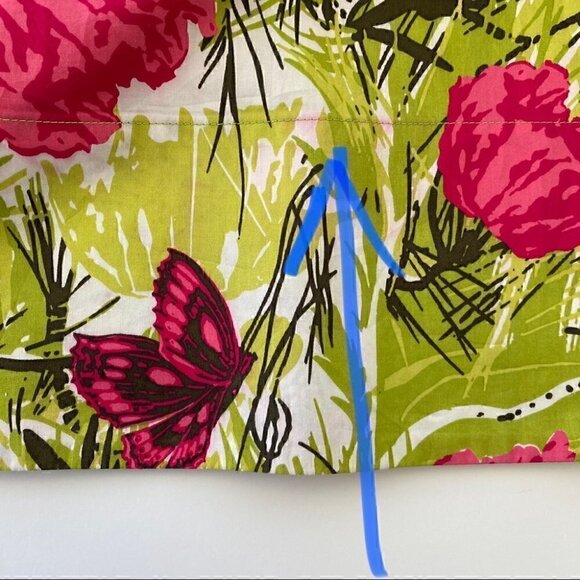 Talbots cotton pleated full skirt in a floral print, cotton - Picture 9 of 10